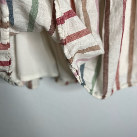 American Eagle Pastel Striped Halter Top Dress - Picture 3 of 8